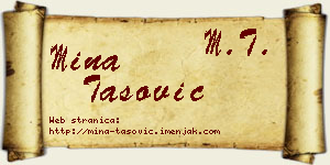 Mina Tašović vizit kartica